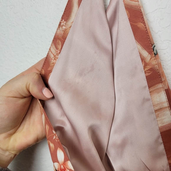 Johanna Ortiz Cacatua Belted Layered Bird Print Cotton Poplin Midi Dress 6 - Picture 15 of 15